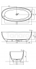 BESCO Wanna wolnostojąca Mexa Carbon Grey 170x78 maskownica czarny matt #WAM-170-CGB